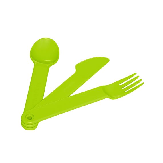 Conjunto de Talheres Verde Tupperware