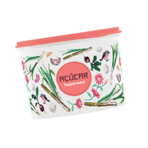 Tupper Caixa Açúcar 1.4Kg Floral