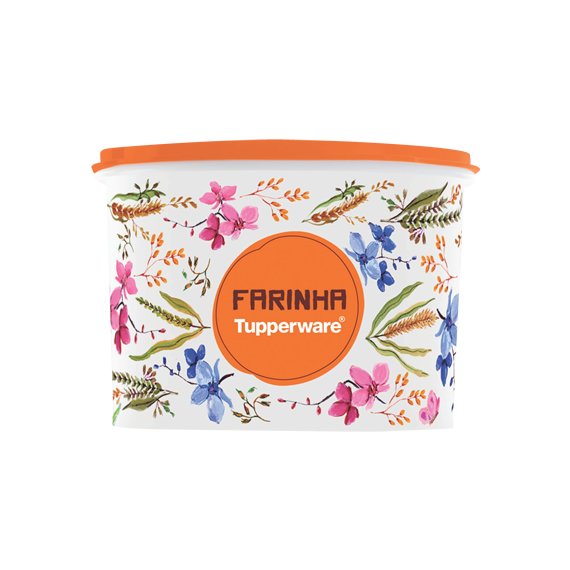 Tupper Caixa Farinha 1.8kg Floral