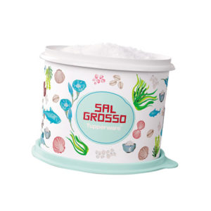 Tupper Caixa Sal Grosso 1Kg Floral