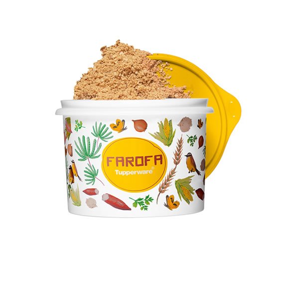 Tupper Caixa Farofa 500g Floral
