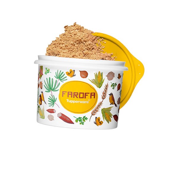 Tupper Caixa Farofa 500g Floral