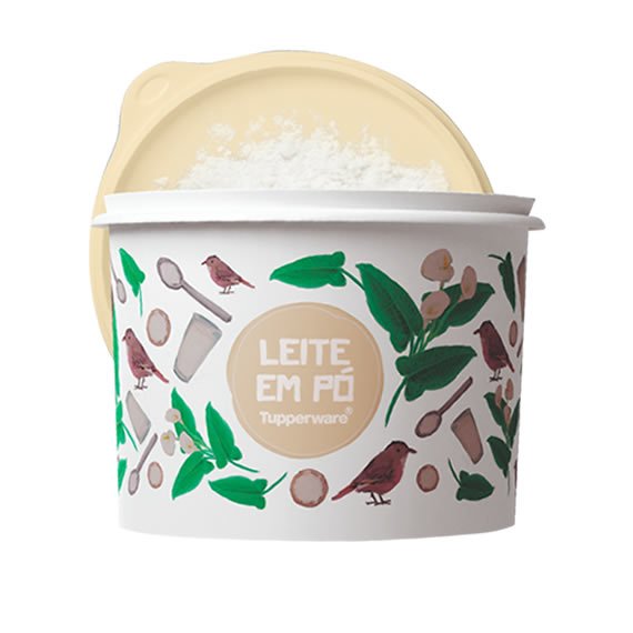 Tupper Caixa Leite em Pó 1.2kg Floral