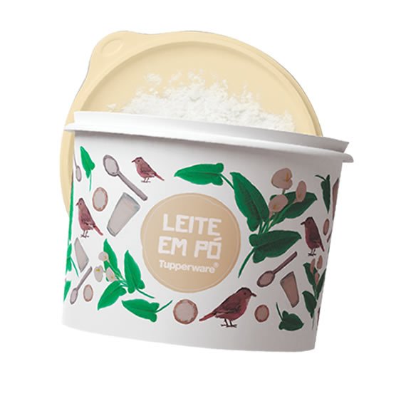 Tupper Caixa Leite em Pó 1.2kg Floral
