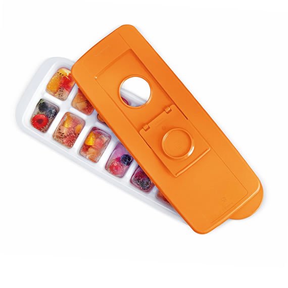 Forma de Gelo Tampa Laranja Tupperware
