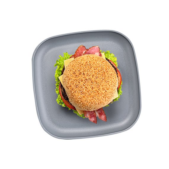 Prato Post Me Cinza Tupperware