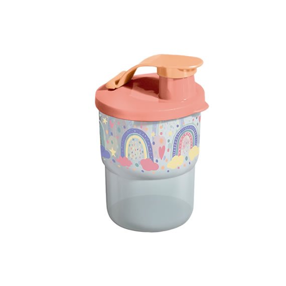 Copo com Bico Arco Íris 225ml