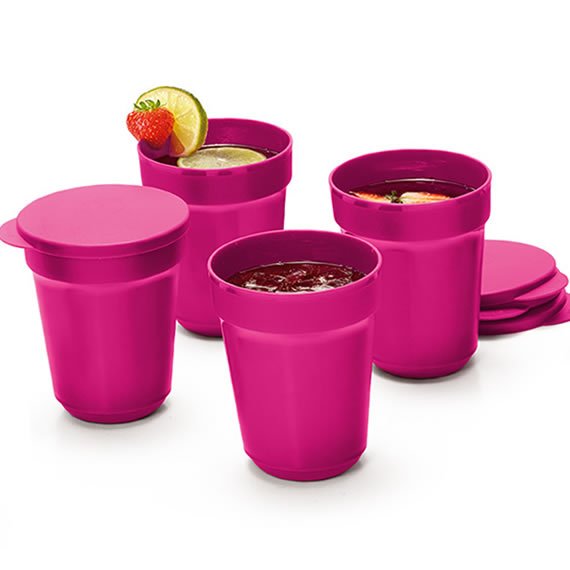 Copo Aloha 470ml Tupperware 4 Unidades