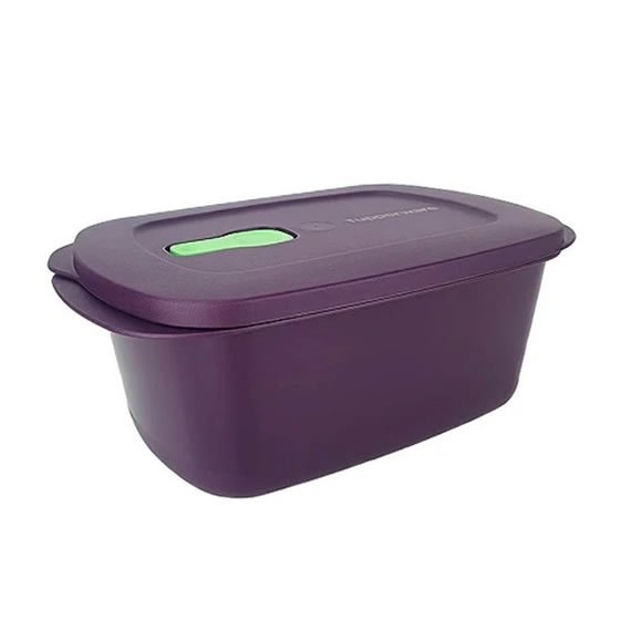 Tupperware Cristalwave Retangular GII Beringela 1.7 L