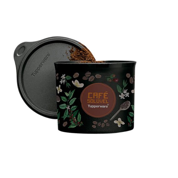 Tupper Redondinha Café Solúvel 150g Floral