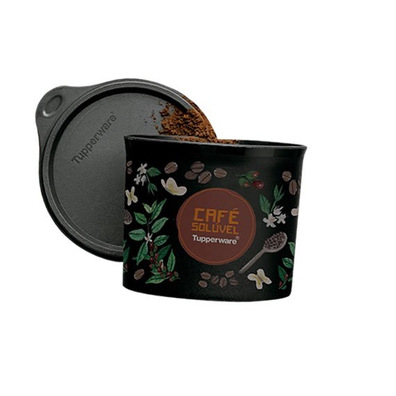 Tupper Redondinha Café Solúvel 150g Floral