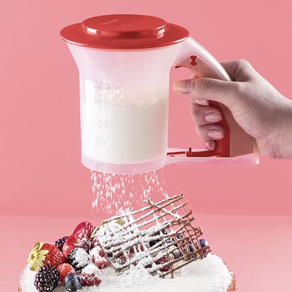 Polvilhador Vermelho 250g Tupperware