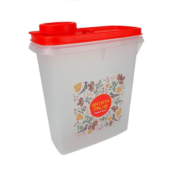 Tupperware Porta Batata Palha Floral