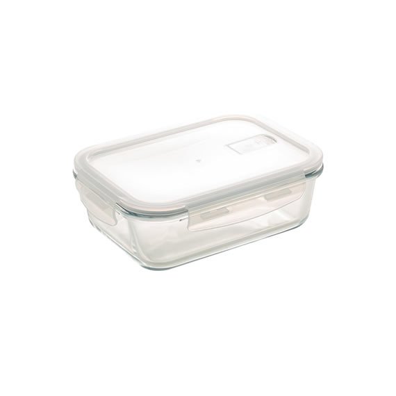 Pote Hermético de Vidro com Tampa Plástica Lyor 640ml